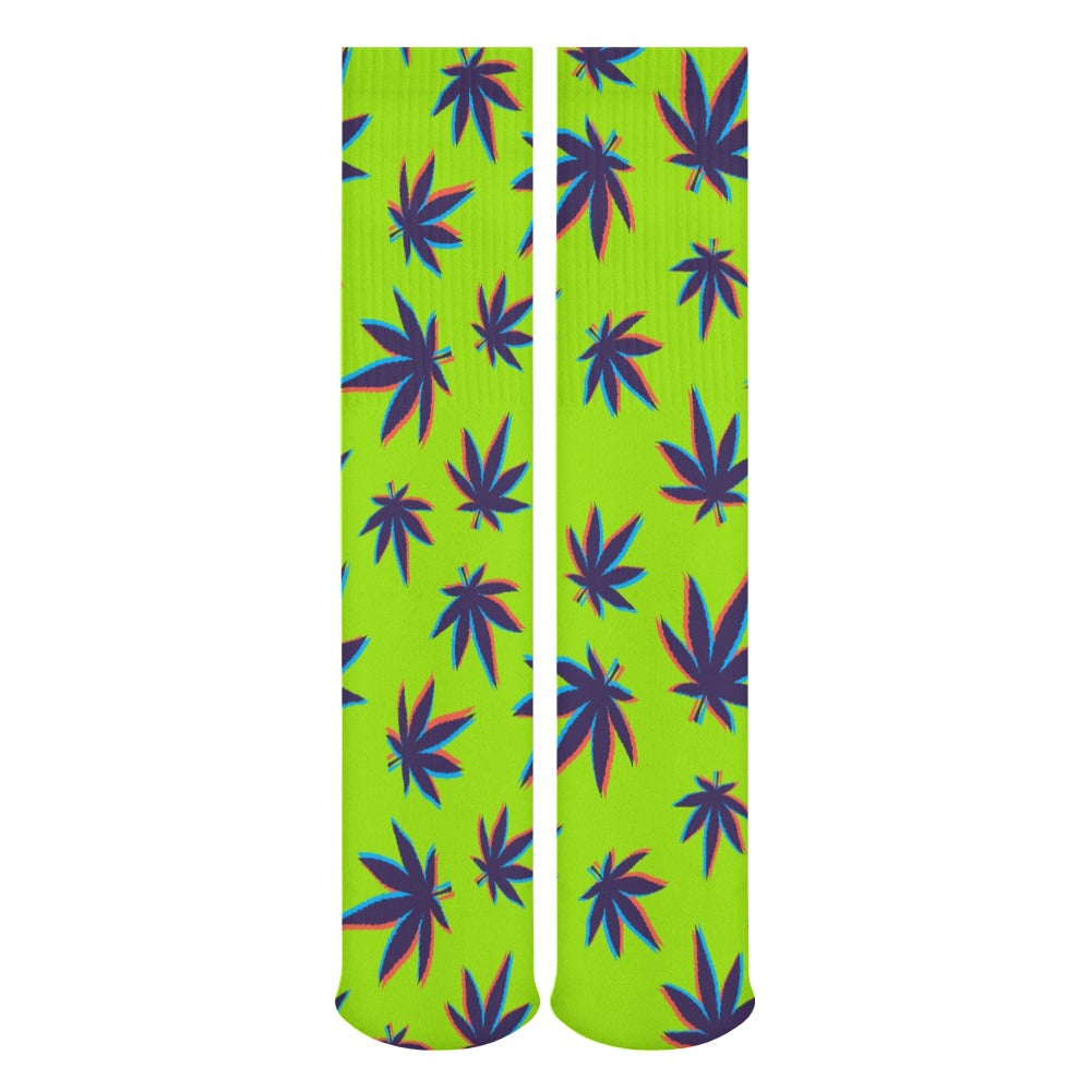 420 Weed Socks 5 Pack Sweat-Proof Odor-Resistant Breathable Large Socks