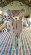 Giant Teddy Bear Plush Toy Large Soft Bear With Leather Shell