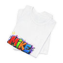 Personalized Graffiti Name T Shirt With Back Print Comic Birthday Design