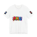 Personalized Graffiti Name T Shirt With Back Print Comic Birthday Design