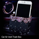 Womens Crystal Diamond Aromatherapy Car Interior Round Air Freshener With Logo