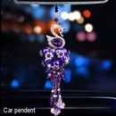 Womens Crystal Diamond Aromatherapy Car Interior Round Air Freshener With Logo