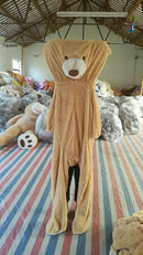 Giant Teddy Bear Plush Toy Large Soft Bear With Leather Shell