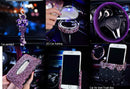 Womens Crystal Diamond Aromatherapy Car Interior Round Air Freshener With Logo