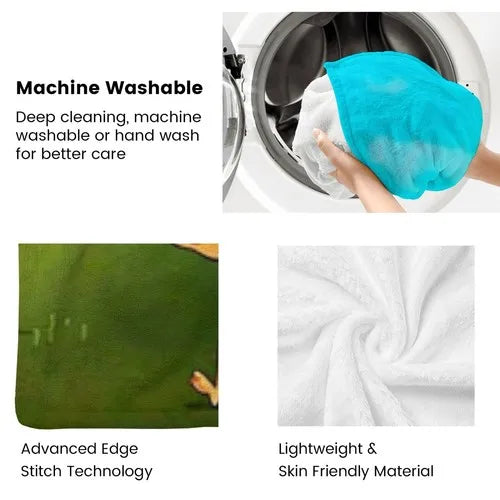 Floral Cannabis Pattern Throw Blanket