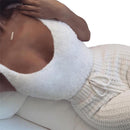 Velvet 3 Piece Womens Pajama Set With Long Sleeve Crop Tank And Drawstring Shorts