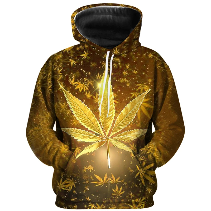 3D Print weed hoodies tops pullover Men/Women Hooded Sweatshirts Casual green weed leaf Hoodie weed 3d hoodies jacket homme