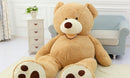 Giant Teddy Bear Plush Toy Large Soft Bear With Leather Shell