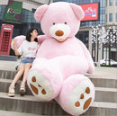 Giant Teddy Bear Plush Toy Large Soft Bear With Leather Shell