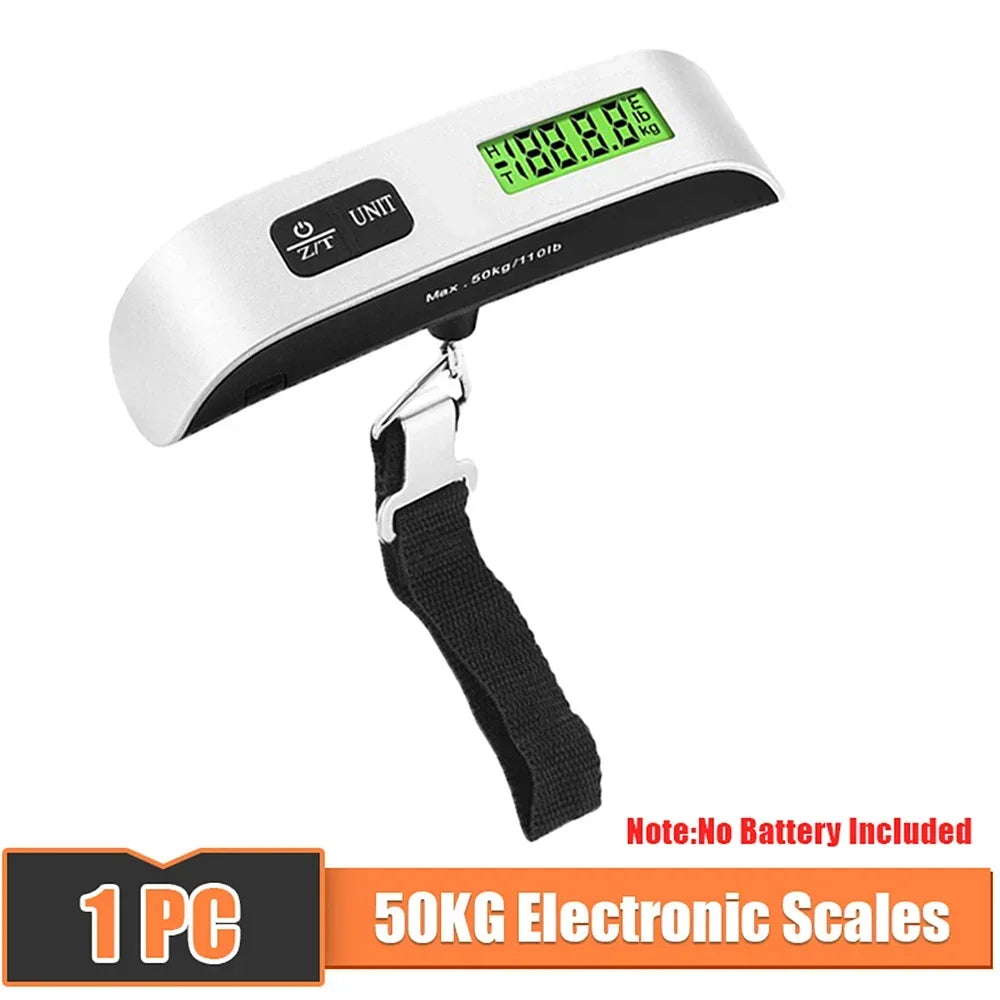 Portable Digital Luggage Scale with Temperature Display