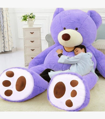 Giant Teddy Bear Plush Toy Large Soft Bear With Leather Shell