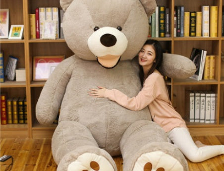 Giant Teddy Bear Plush Toy Large Soft Bear With Leather Shell