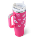 40 Oz Insulated Tumbler with Handle Straw Vacuum Stainless Steel Spill Proof Lid