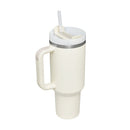 40 Oz Insulated Tumbler with Handle Straw Vacuum Stainless Steel Spill Proof Lid