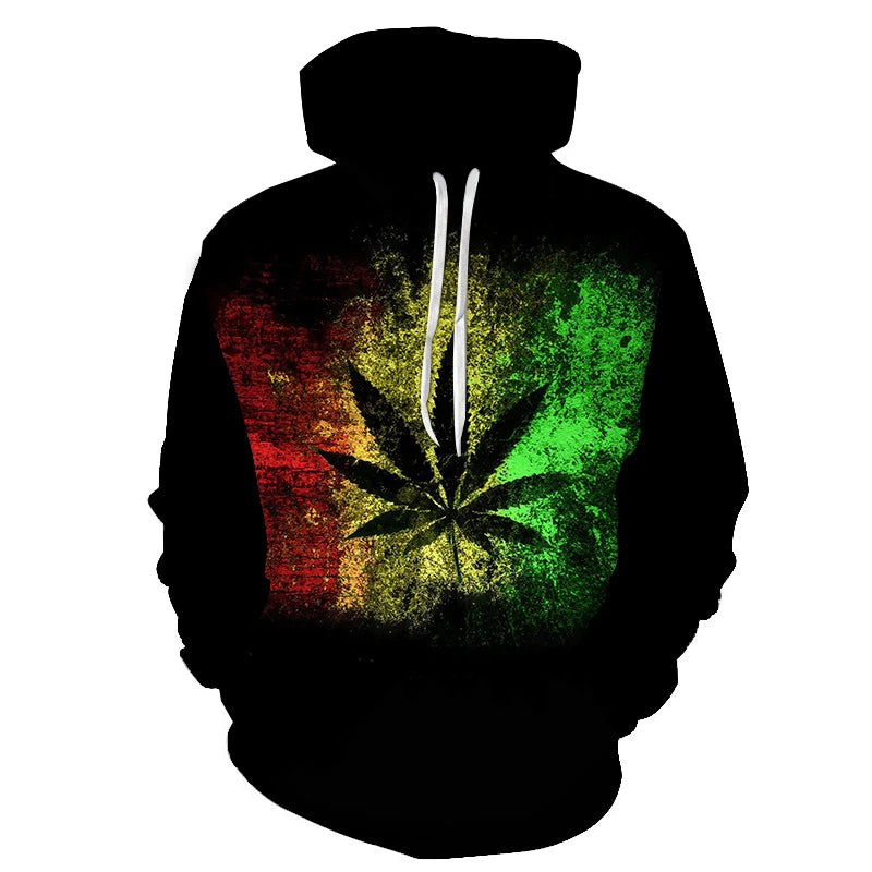 3D Print weed hoodies tops pullover Men/Women Hooded Sweatshirts Casual green weed leaf Hoodie weed 3d hoodies jacket homme