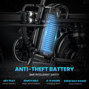 Electric Bicycle A9 500W 48V With Front Brake Backrest And Phone Charging Holder