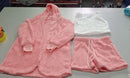 Velvet 3 Piece Womens Pajama Set With Long Sleeve Crop Tank And Drawstring Shorts