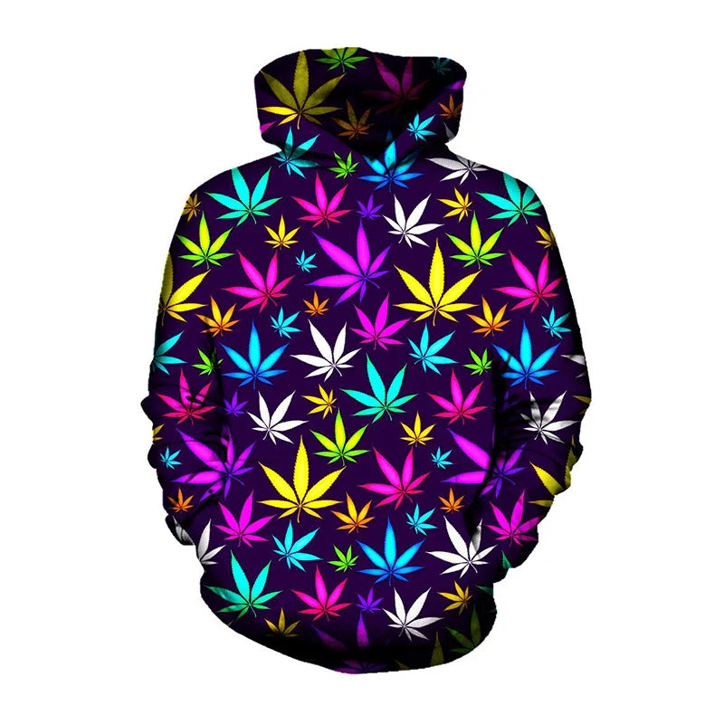 3D Print weed hoodies tops pullover Men/Women Hooded Sweatshirts Casual green weed leaf Hoodie weed 3d hoodies jacket homme