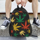 Cannabis Seamless Print Backpack