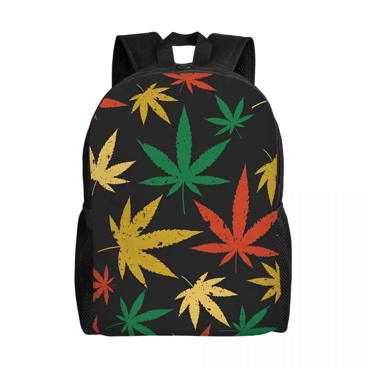Cannabis Seamless Print Backpack
