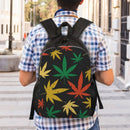 Cannabis Seamless Print Backpack