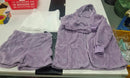 Velvet 3 Piece Womens Pajama Set With Long Sleeve Crop Tank And Drawstring Shorts