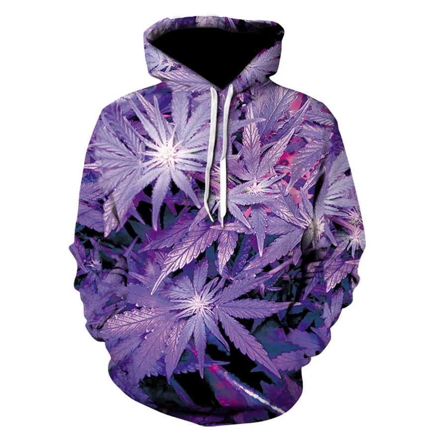 3D Print weed hoodies tops pullover Men/Women Hooded Sweatshirts Casual green weed leaf Hoodie weed 3d hoodies jacket homme
