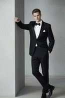 "London" Black Tuxedo Jacket