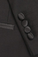 "Milan" Black Tuxedo Jacket Peak (Separates)